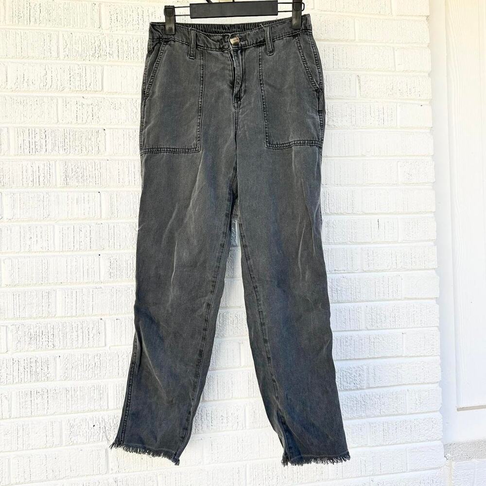 Aerie Faded Grey Lightweight Cotton Twill Pants